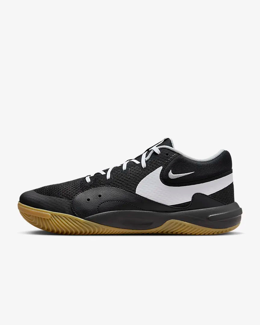 Nike HyperQuick Indoor Court Shoes Black Flat Silver White carltonsports