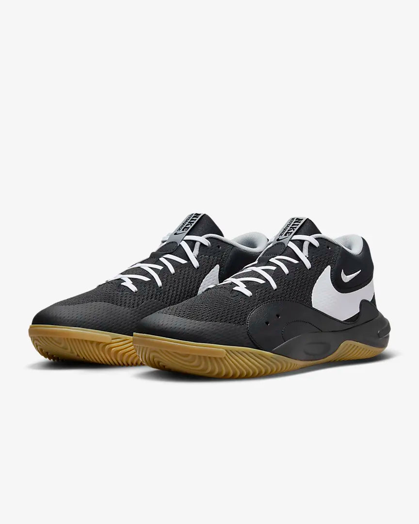 Nike HyperQuick Indoor Court Shoes(Black/Flat Silver/White)